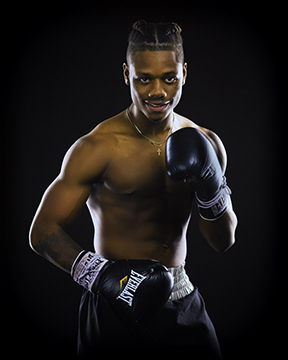 Personal branding image for amateur boxer.
